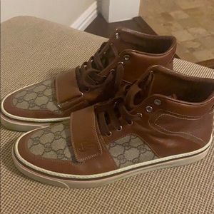 Brown Gucci shoes